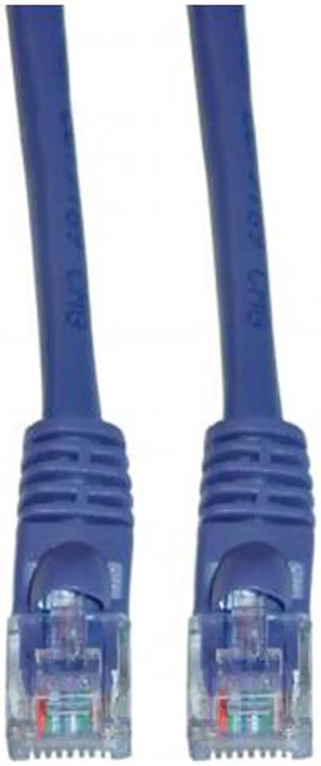 Main image of CableWholesale Cat5e Ethernet Patch Cable Snagless Molded Boot 14 foot - Purple