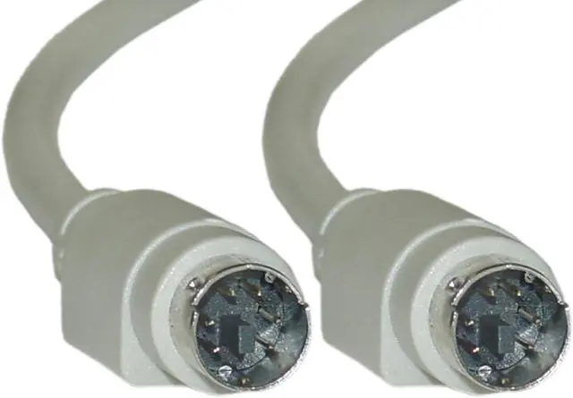 Main image of Cable Wholesale PS / 2 Cable, Keyboard / Mouse, PS / 2(MiniDin6) Male, 6 Conductor, Straight, 15 foot