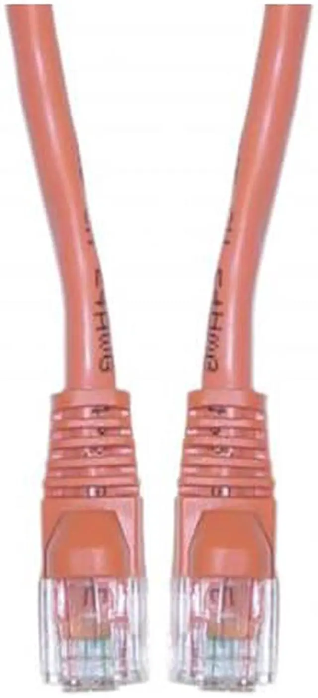 Main image of Cable Wholesale Cat 5e Ethernet Patch Cable, Snagless / Molded Boot, 14 foot -  Orange
