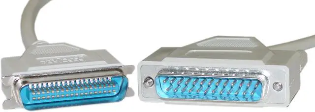 Main image of Cable Wholesale Bidirectional Printer Cable, DB25 Male To Centronics 36 (CN36) Male, Ieee-1284, 18 Twisted Pairs, 6 Foot