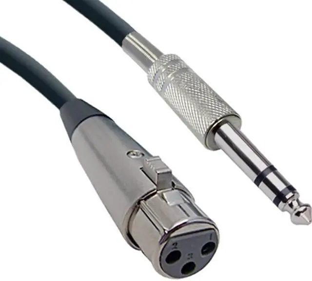 Main image of XLR Female to 1 / 4 Inch Stereo Male Audio Cable, 6 foot