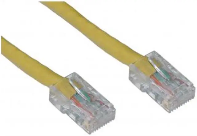 Main image of Cat 5e Ethernet Patch Cable Bootless 7 foot - Yellow