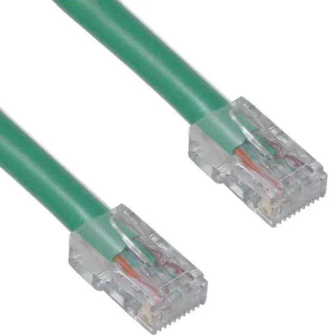 Main image of CableWholesale 10X8-15114 Cat6 Green Ethernet Patch Cable  Bootless  14 foot