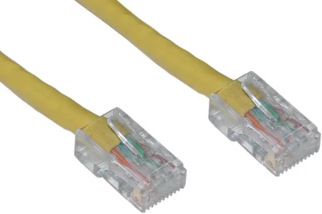 Main image of CableWholesal  Cat6 Ethernet Patch Cable Bootless 10 foot - Yellow