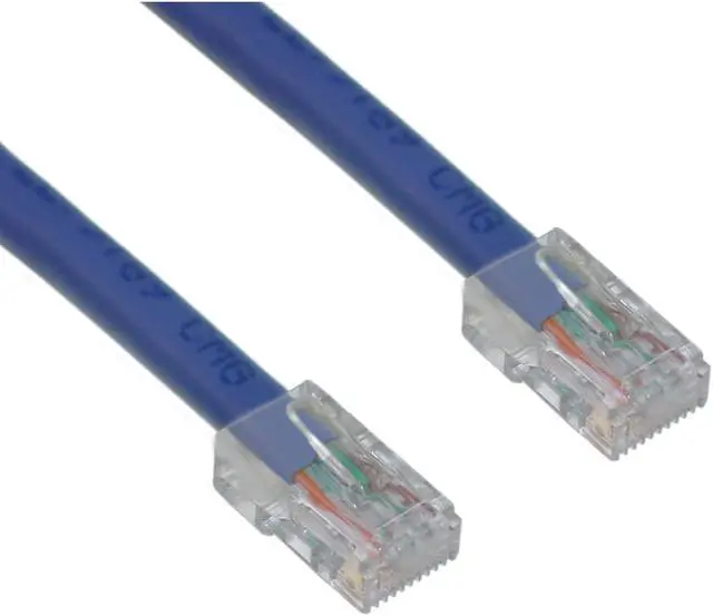 Main image of Cat5e Ethernet Patch Cable, Bootless, 6 inch - Blue