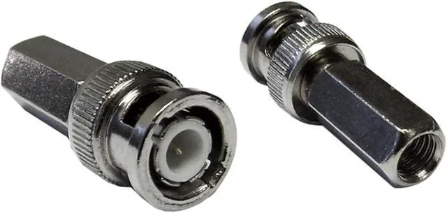 Main image of Cable Wholesale RG6 BNC Male Twist On Connector For RG6 Coaxial Cable