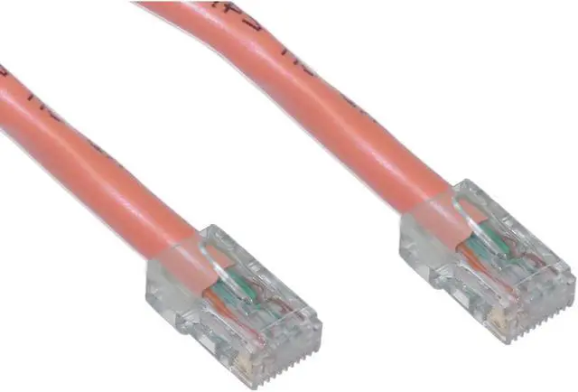 Main image of Cable Wholesale 2 foot Cat 5e Bootless Ethernet Patch Cable - Orange