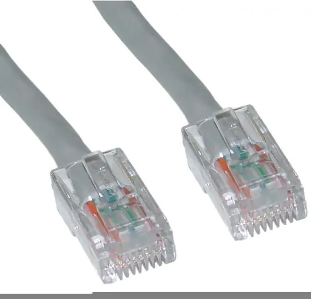 Main image of Cat6 Gray Ethernet Patch Cable, Bootless, 2 foot