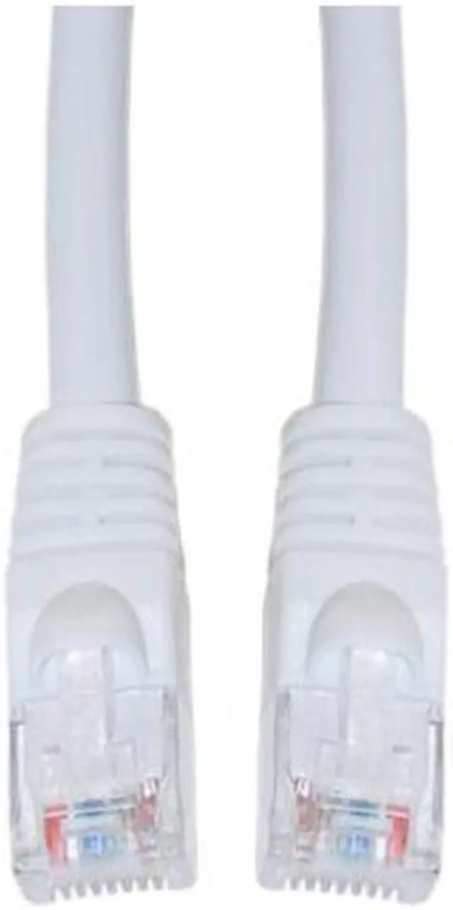 Main image of Cable Wholesale Cat 5E White Ethernet Patch Cable, Snagless / Molded Boot, 50 Foot