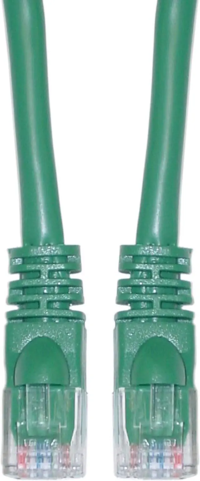 Main image of CableWholesale Cat5e Ethernet Patch Cable Snagless Molded Boot 20 foot - Green