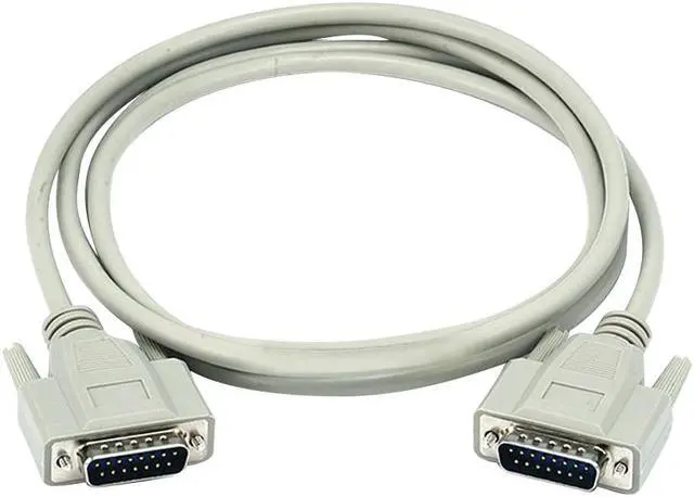 Main image of Monoprice 6ft DB15 M/M 1:1 Molded Cable Beige