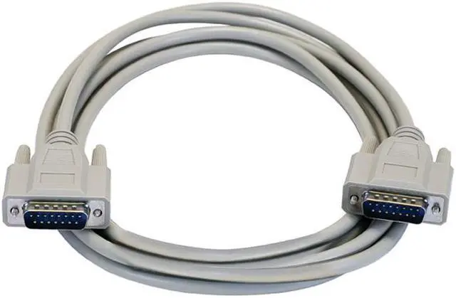Main image of Monoprice 10ft DB15 M/M 1:1 Molded Cable Beige