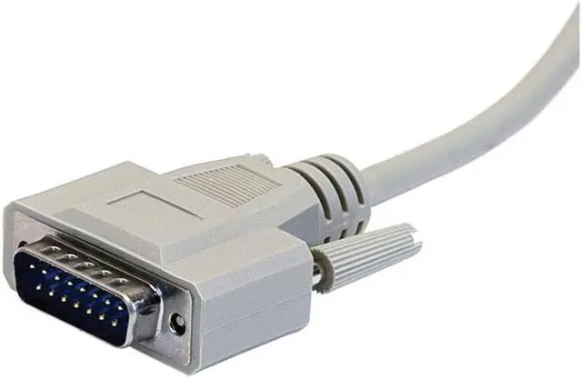 Alt view image 2 of 2 - Monoprice 10ft DB15 M/M 1:1 Molded Cable Beige