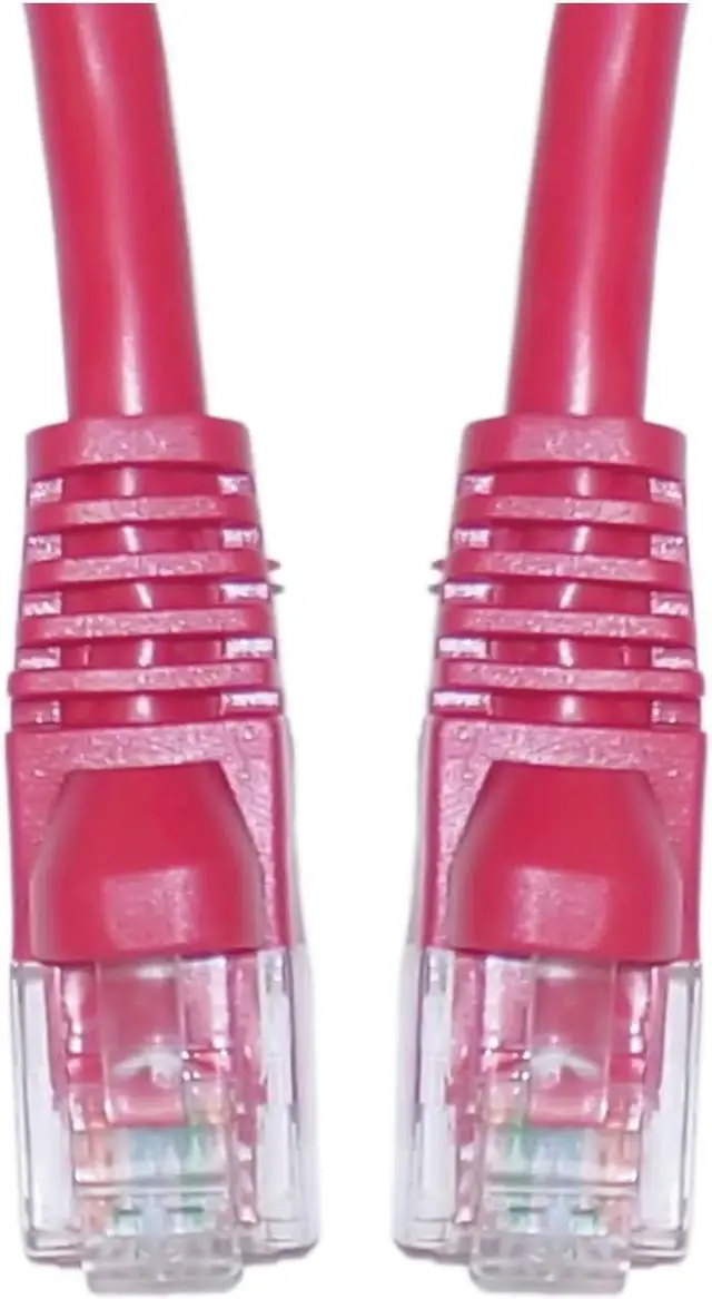 Main image of Cable Wholesale Home Office Electronics Cat5e Red Ethernet Patch Cable Snagless/Molded Boot 4 Foot