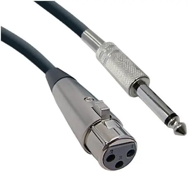 Main image of XLR Female to 1/4 Inch Mono Male Audio Extension Cable, 10 foot