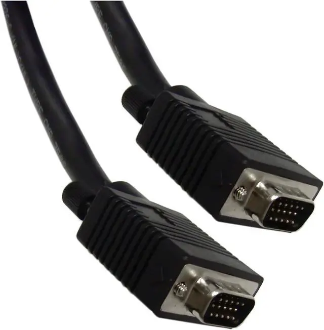 Main image of Plenum VGA Computer Cable Black HD15 Male Coaxial Construction Shielded 35 foot