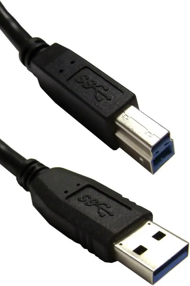 Main image of USB 3.0 Cable, Type A Male to B Male, 6 foot - Black