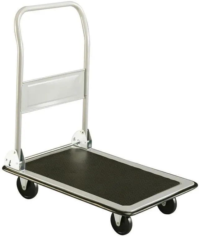 Alt view image 3 of 6 - Safco 4063 Tuff Truck Platform Truck - 500 lb Capacity - 36 x 24 - Gray