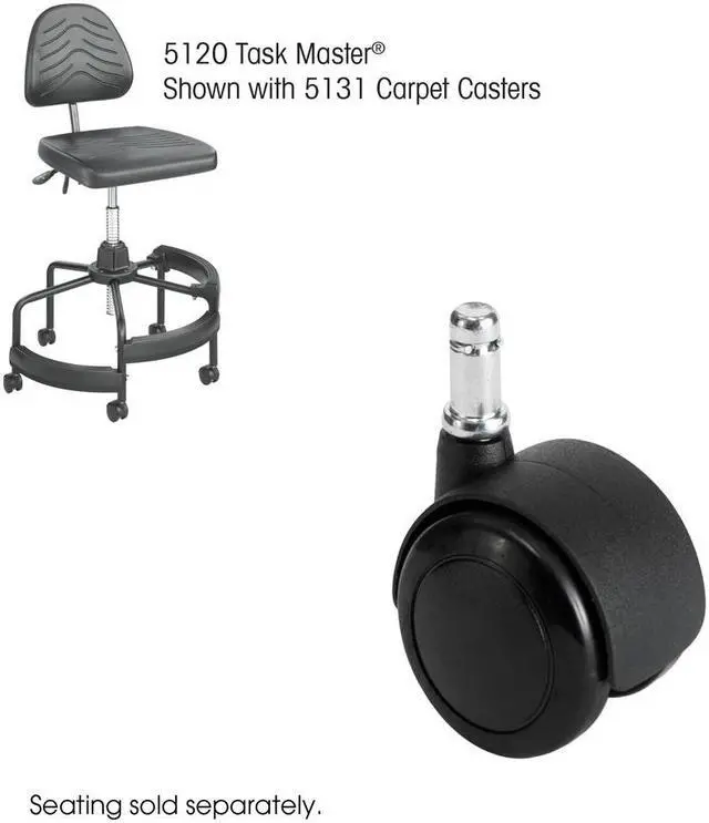 Main image of Safco 5131 TaskMaster® Carpet Casters, 2" 2"dia. x 2"h