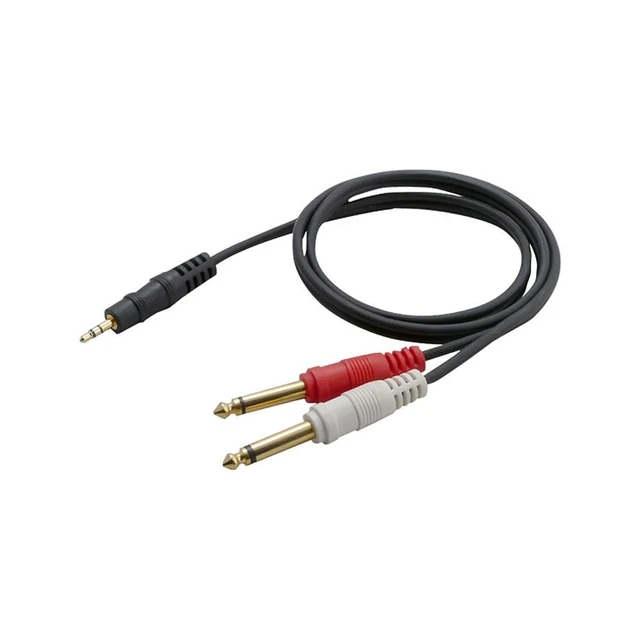 Alt view image 4 of 7 - 12 Gauge 3Ft 3.5mm Male Stereo To Dual 1/4'' Male Mono Y-Cable Adapter