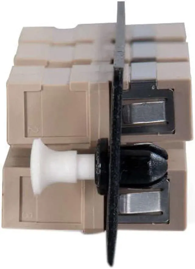 Alt view image 4 of 14 - C2G Q-Series 12-Strand, SC Duplex, PB Insert, MM, Beige SC Adapter panel