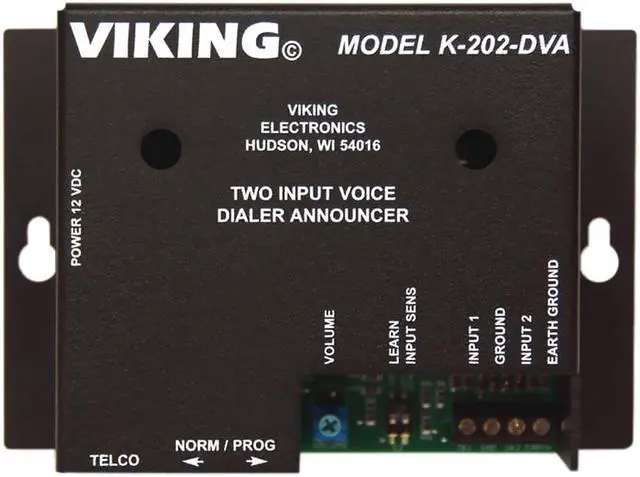 Alt view image 2 of 14 - Viking Electronics - K-202-DVA - Viking Electronics K-202-DVA Alarm Voice/Pager Dialer