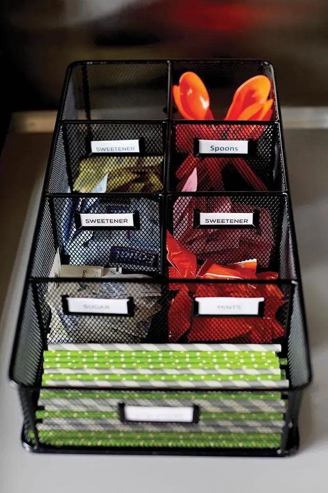 Alt view image 2 of 20 - Safco Organizer,Hsptly,7c,Bk 3291BL