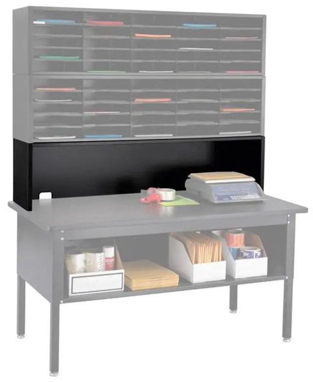 Main image of Safco 7752BL E-Z Sort Riser - 57.5 x 13 x 14 - Black