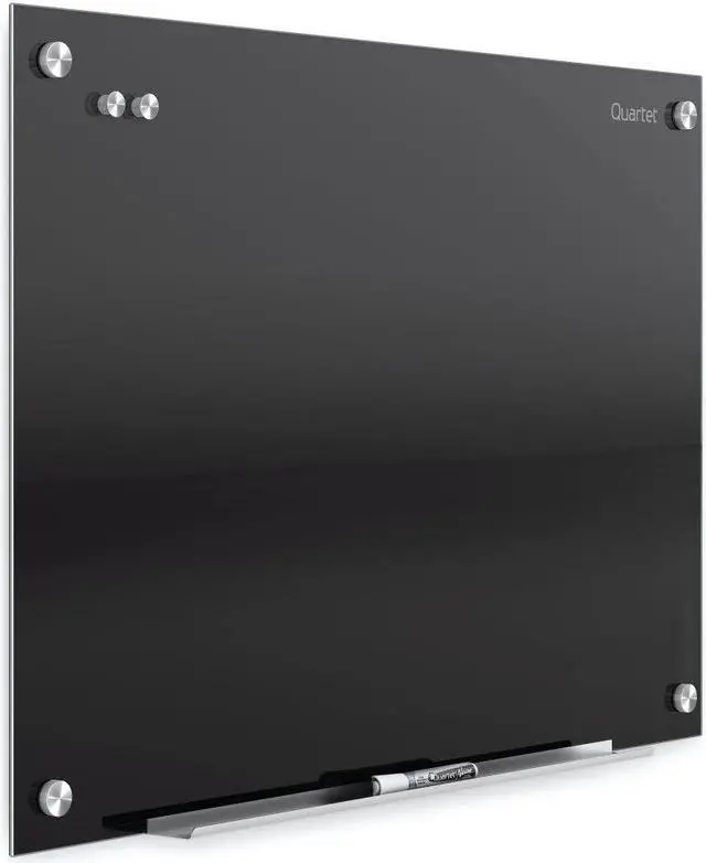 Main image of Quartet Infinity Glass Magnetic Marker Board 4' x 3' Black Surface Frameless