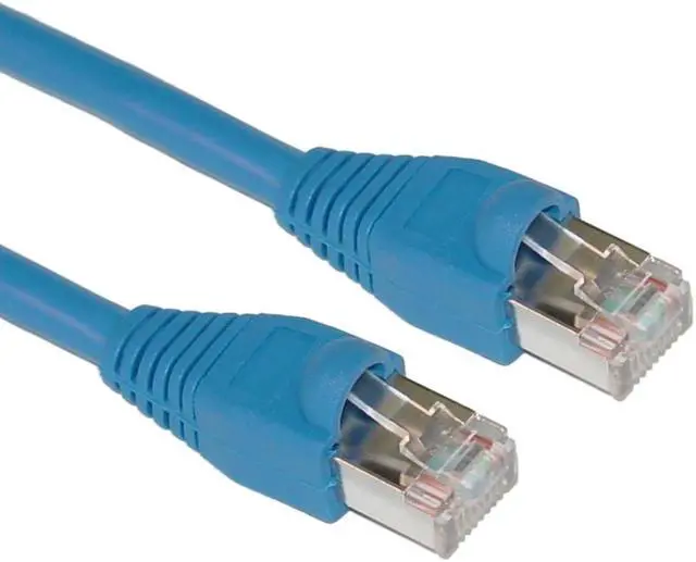 Main image of Shielded Cat5e Blue Ethernet Cable, Snagless/Molded Boot, 50 foot