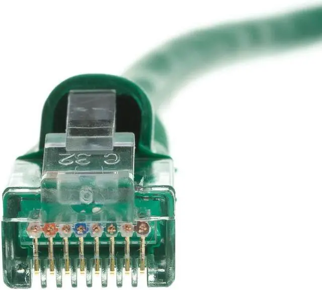 Alt view image 5 of 7 - Cat6a Green Ethernet Patch Cable, Snagless/Molded Boot, 500 MHz, 100 foot