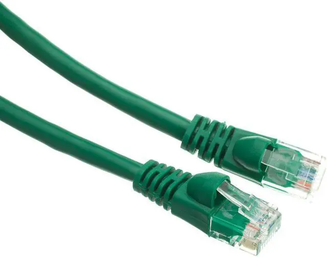 Alt view image 2 of 7 - Cat6a Green Ethernet Patch Cable, Snagless/Molded Boot, 500 MHz, 100 foot