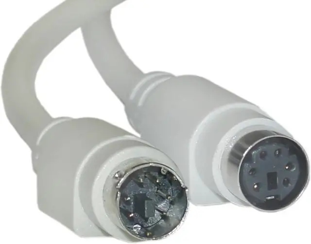 Main image of PS/2 Extension Cable Keyboard Mouse PS/2 Male to PS/2 Female, MiniDin6 Male to MiniDin6 Female Straight 50 Ft