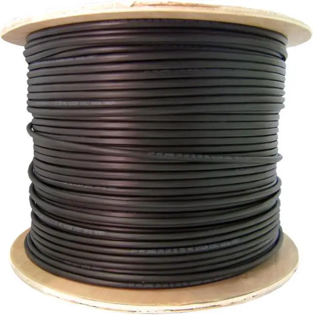 Main image of 6 Fiber Indoor/Outdoor Fiber Optic Cable, Singlemode, 9/125, Riser Rated, Spool, 1000 foot - Black