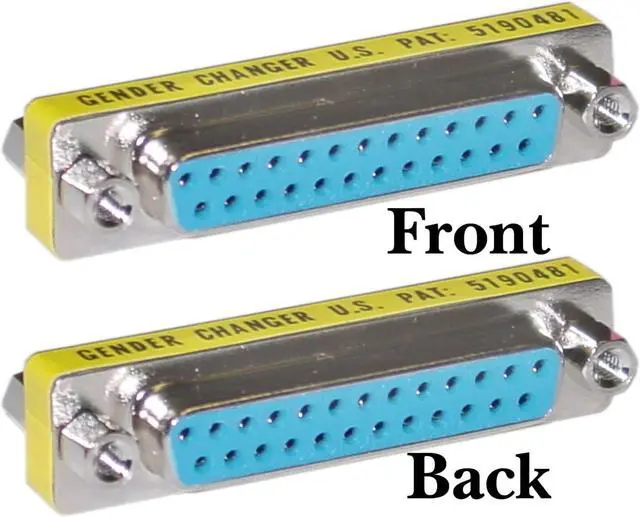 Alt view image 2 of 4 - DB25 Female / DB25 Female, Serial Mini Gender Changer
