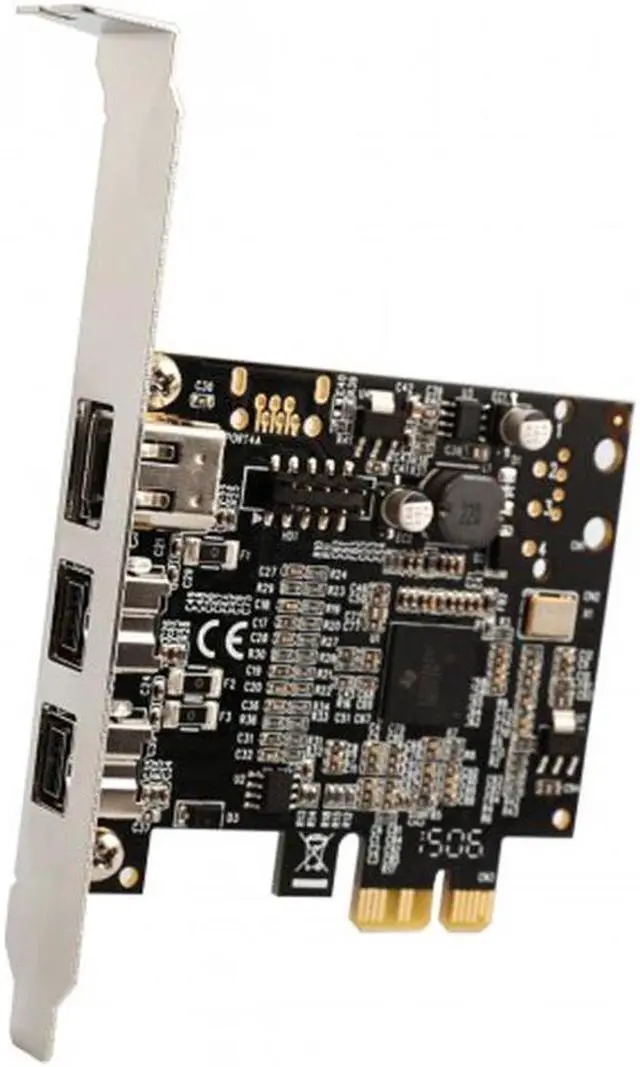 Alt view image 9 of 13 - SYBA Low Profile PCI-Express 1394B/A Firewire Card Model SD-PEX30009