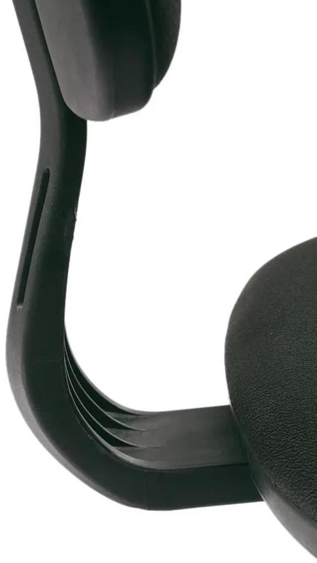 Alt view image 3 of 17 - Black Armless Fabric Office Chair