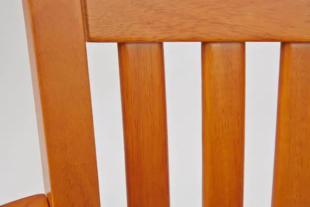 Alt view image 6 of 13 - Office Star 108FW-1 Deluxe Wood Bankers Chair with Vinyl Padded Seat in Fruit Wood Finish with Brown Vinyl- Fruitwood Finish - Brown Vinyl
