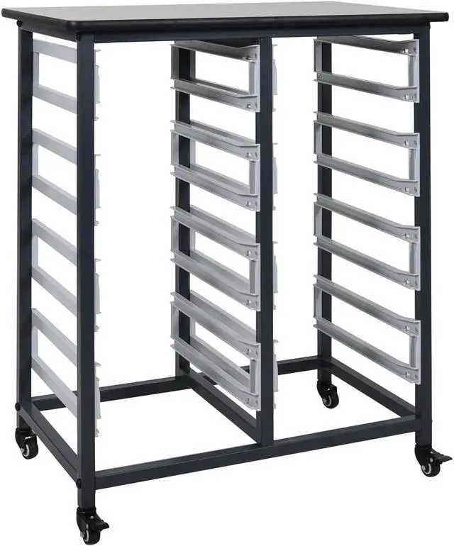 Alt view image 10 of 16 - Double Row Mobile Small Bin Storage Unit