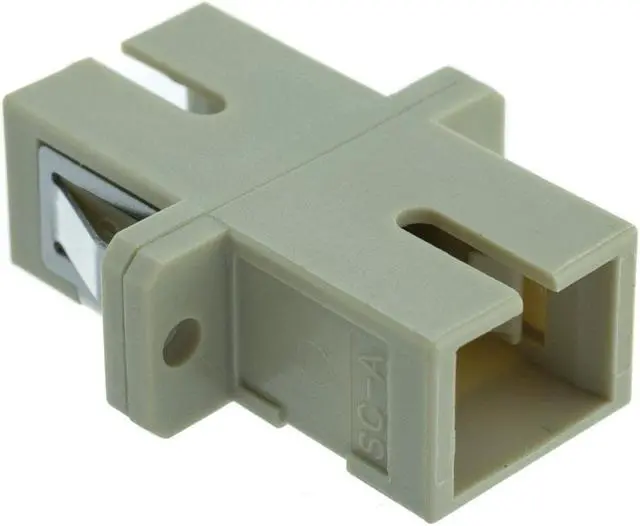 Alt view image 2 of 3 - Fiber Optic Coupler, SC/SC Female, Simplex, Plastic Housing