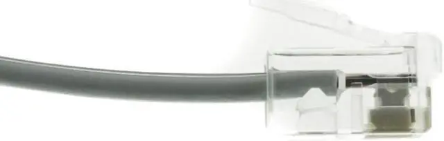 Alt view image 3 of 3 - CableWholesale 8101-64250 Telephone Cord (Voice)  RJ11  6P  4C  Silver Satin  Reverse  50 foot