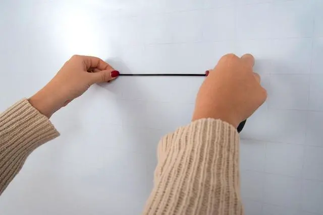 Alt view image 3 of 9 - Luxor 48" x 36" Mobile Magnetic Double-Sided Ghost Grid Whiteboard
