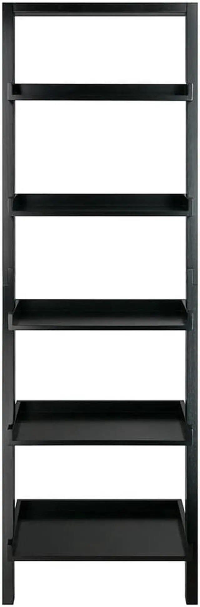 Alt view image 4 of 20 - Winsome Wood 29553 Bellamy Leaning Shelf, Black
