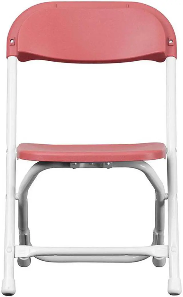 Alt view image 8 of 20 - Flash Furniture Plastic Kids Folding Chair Burgundy 2 Pieces (2YKIDBY)
