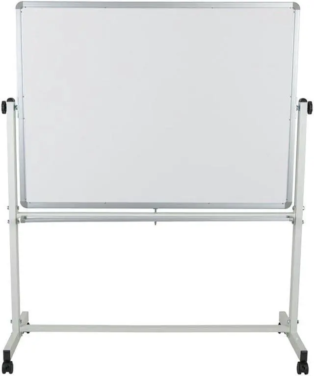 Alt view image 13 of 20 - HERCULES Series 53"W x 62.5"H Double-Sided Mobile White Board with Pen Tray