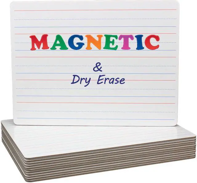 Alt view image 7 of 11 - Flipside Magnetic Two-Sided Dry Erase Board 12 x 9 12/Pack 10176