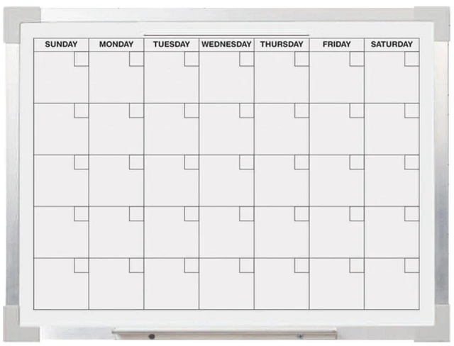 Main image of Aluminum Magnetic Calendar Bd 24x36