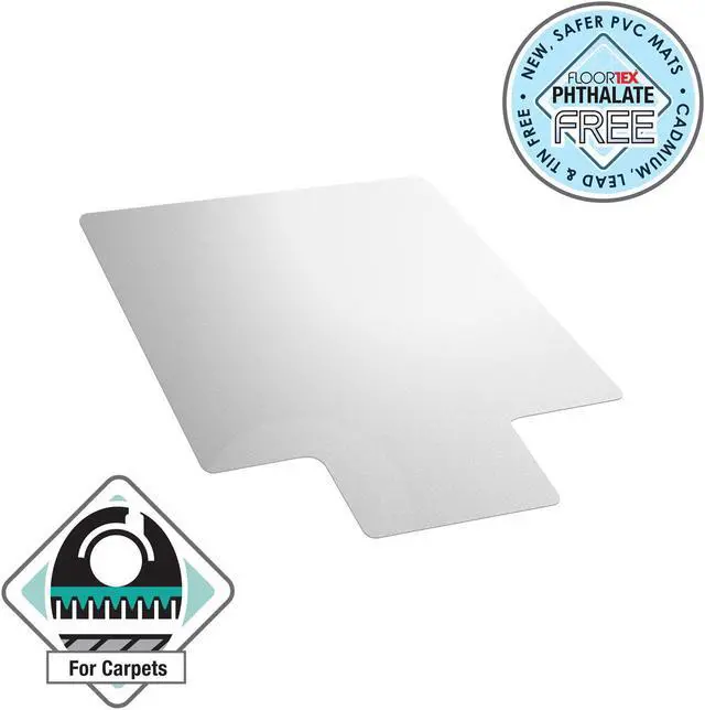 Alt view image 6 of 19 - Floortex Anti-Static Chairmat Std. Lip 36"x48" GNTN 319226LV