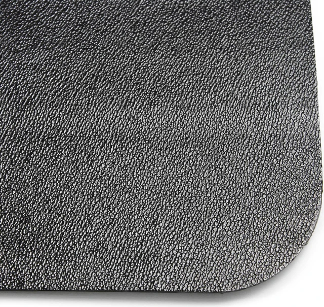 Alt view image 4 of 12 - Advantagemat® Black Vinyl Rectangular Chair Mat for Hard Floor - 48" x 60" FR124860HEBV