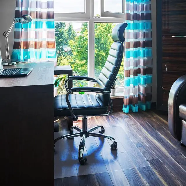 Alt view image 9 of 20 - Floortex Cleartex Ultimat Polycarbonate Chair Mat for Hard Floors 48 x 53 Clear